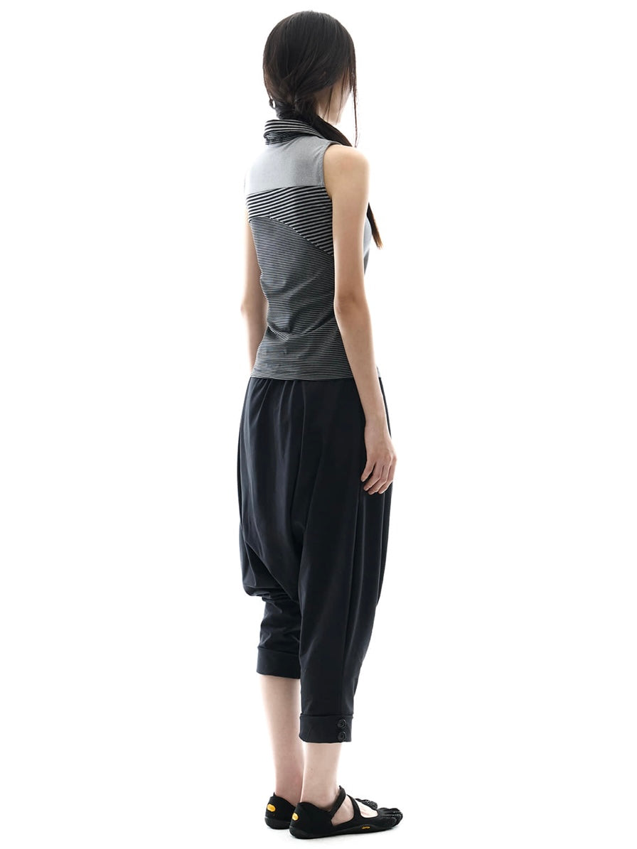 【OJOS】Curved Cut Collar Tank