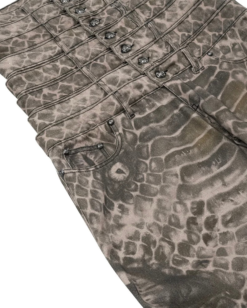 【UNIZ】8 Backs J-Cut Pants