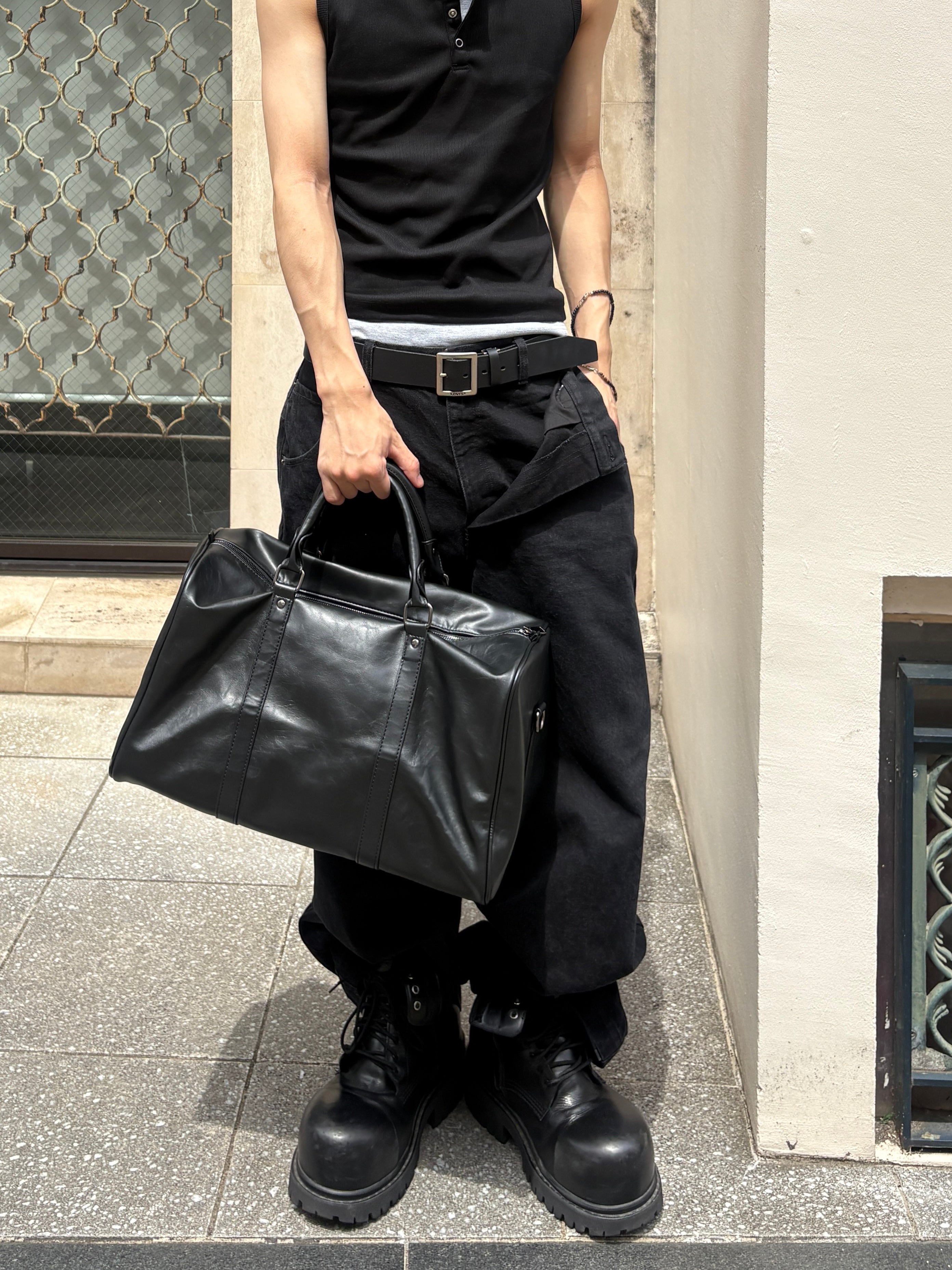 受注制【youll】simple boston bag