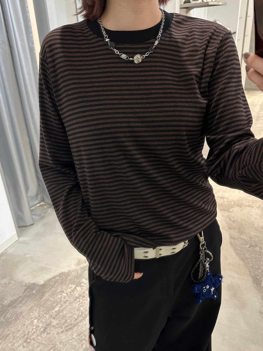 4/4 20:00発売【youll】basic border long sleeve tee (2color)