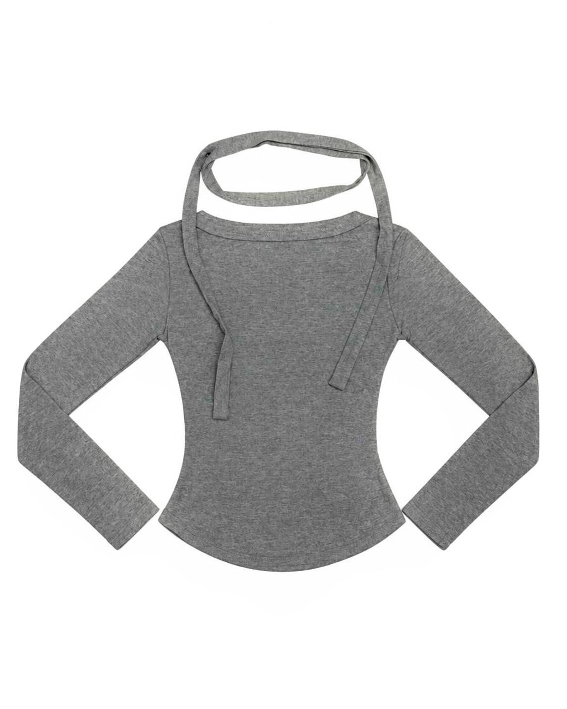 受注制【nmtc+】tie set u-neck long sleeve tee (3color)