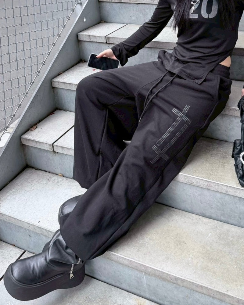 受注制【nmtc+】cross studs sweat pants (2color)