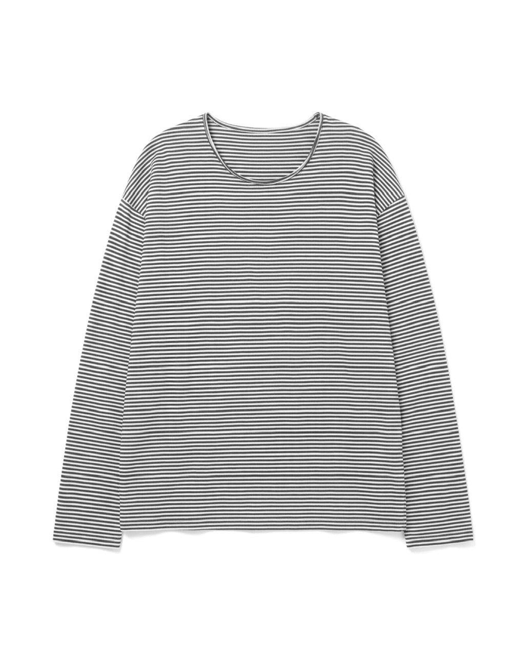 受注制【LUV CODE】stripe long sleeve tee 2 (2color)