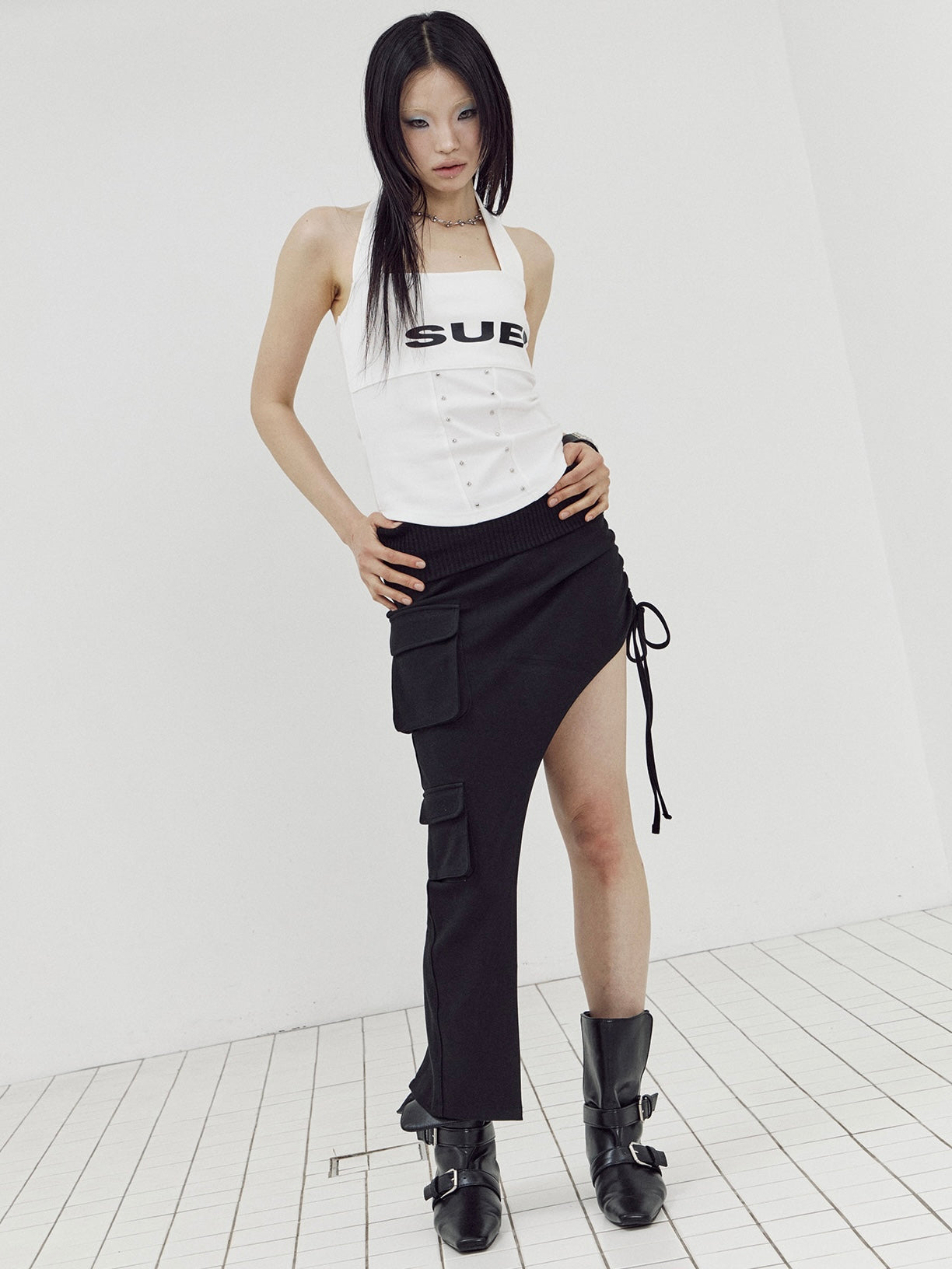 【SETUP-EXE】LOGO HALTER TANK TOP