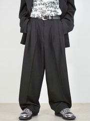 受注制【Chikashitsu +】easy semi wide slacks