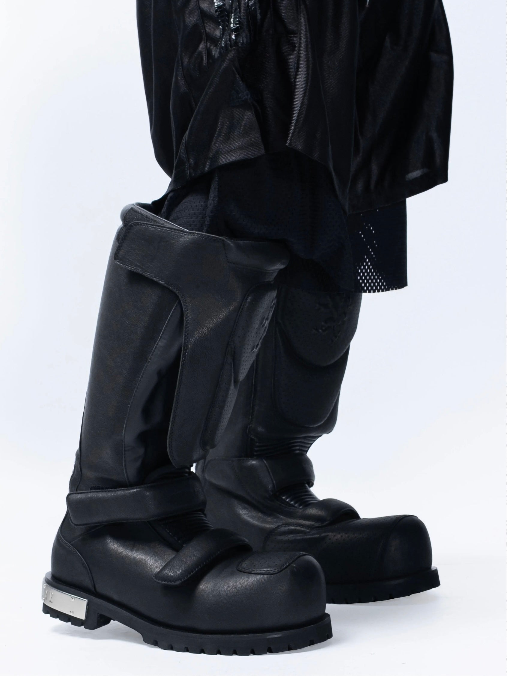 【F.V.V.O】Armored Leather High Boots