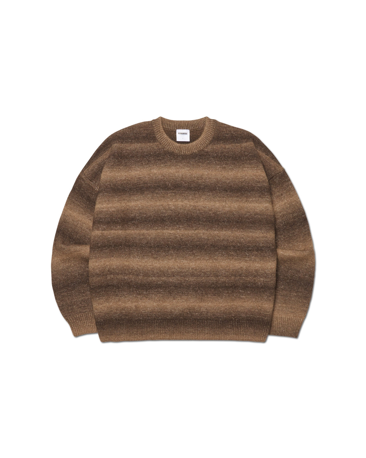 【NOMANUAL】CROPPED GRADATION KNIT