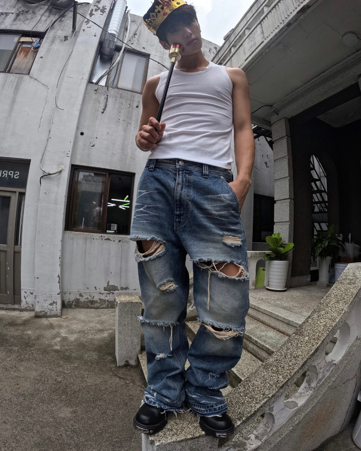 【LECYTO】Glitter Rib Sleeveless