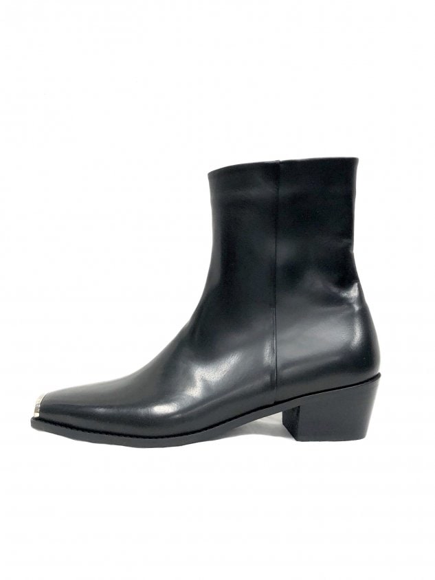 受注制【Never mind the XU】steel toe leather heel boots