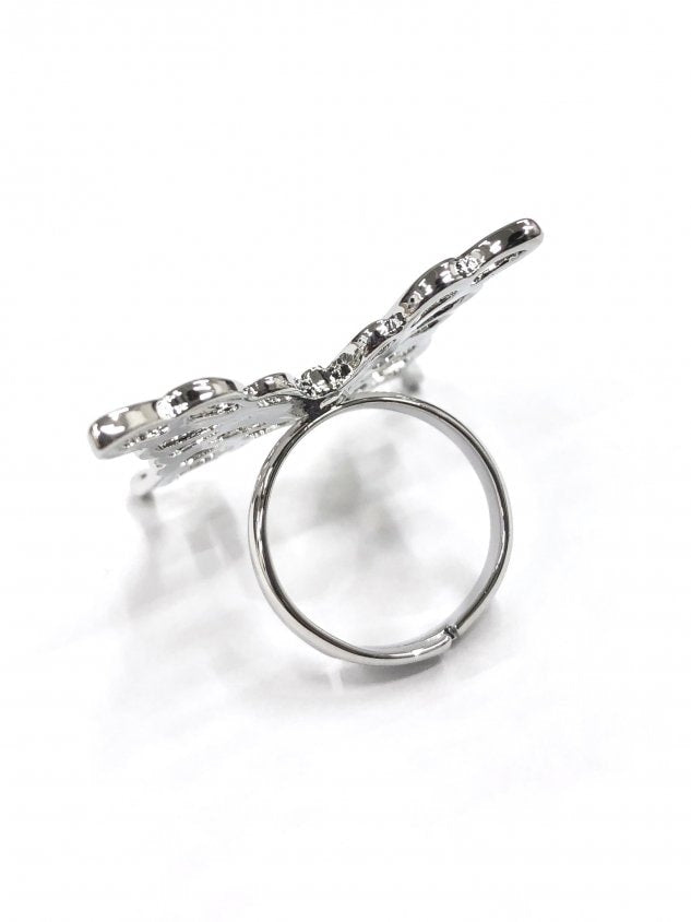 受注制【Never mind the XU】butterfly ring