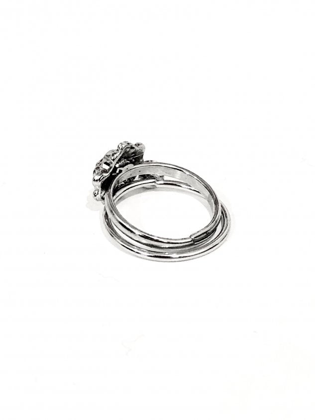 受注制【Never mind the XU】rose layered ring