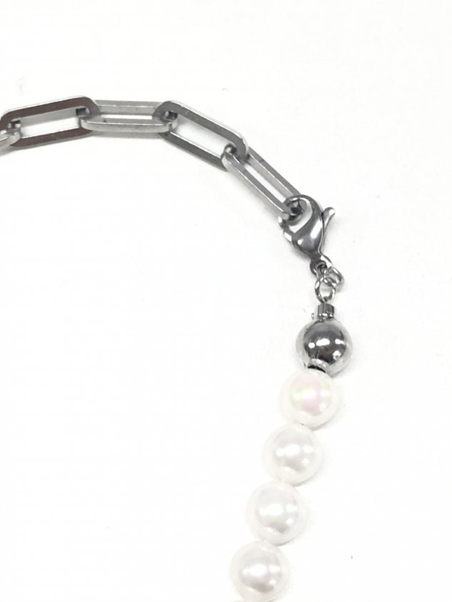 受注制【Never mind the XU】set pearl chain necklace
