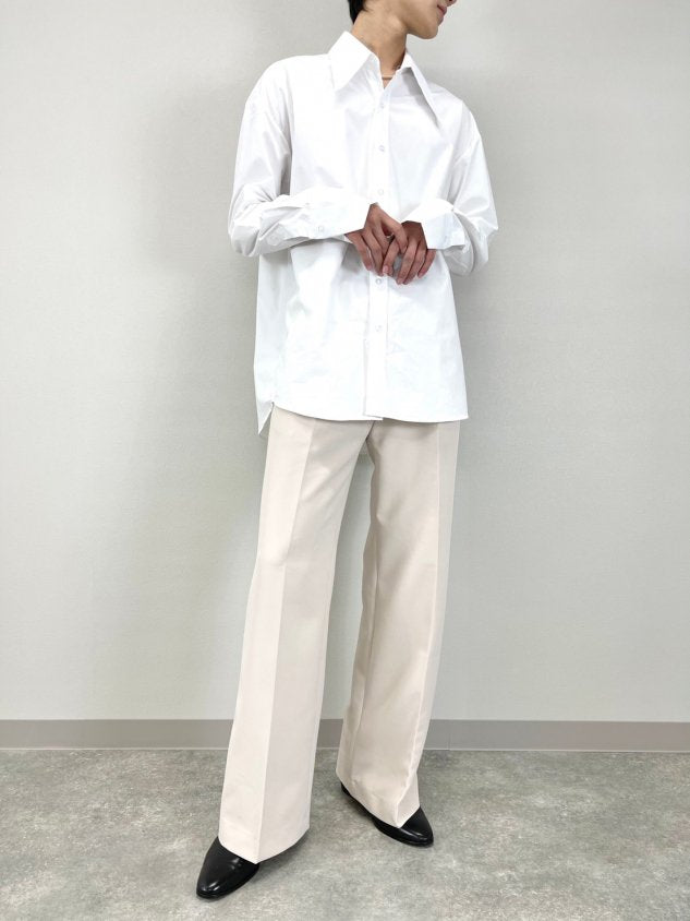 受注制【Chikashitsu +】simple slacks (3color) / 【チカシツプラス】シンプルスラックス