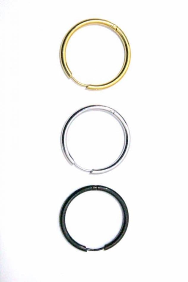 受注制【Chikashitsu +】simple pierced earrings / 【チカシツプラス】シンプルリングピアス