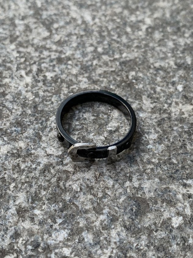 受注制【Chikashitsu +】belt ring (2color)