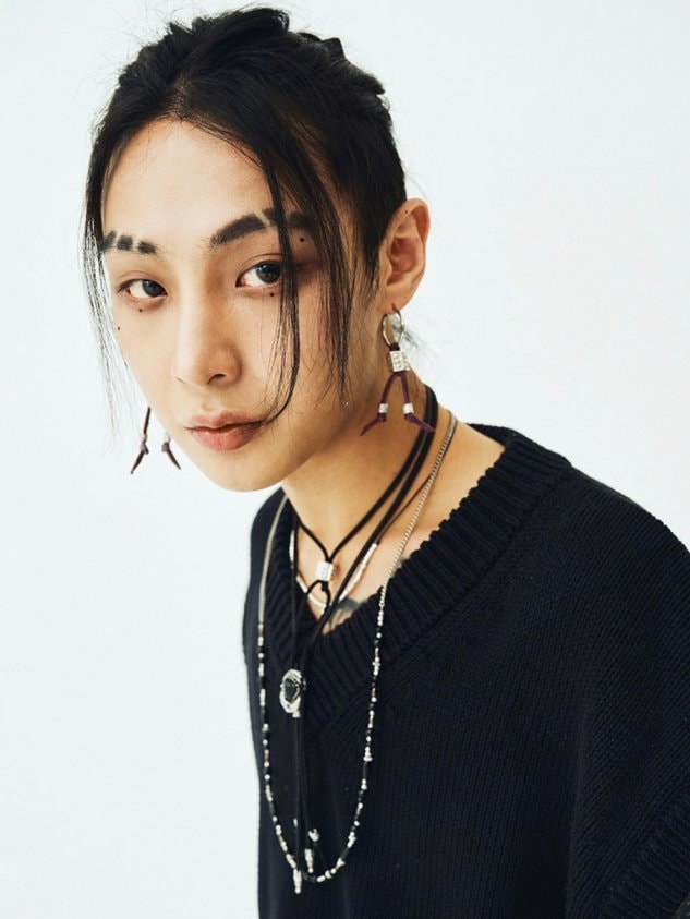【BYBE RECORDS × BLACK PURPLE】Leather Piercing