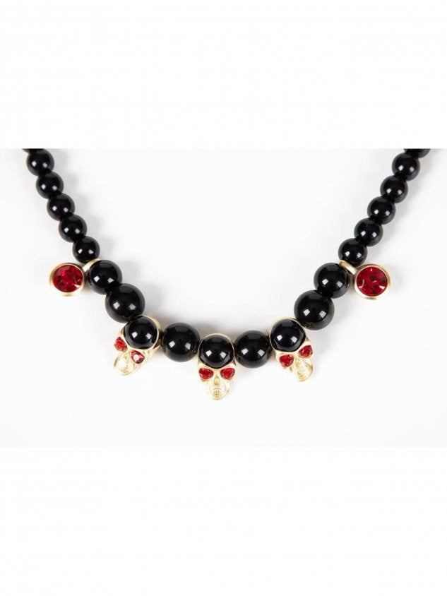 【SALUTE】black Skull Necklace