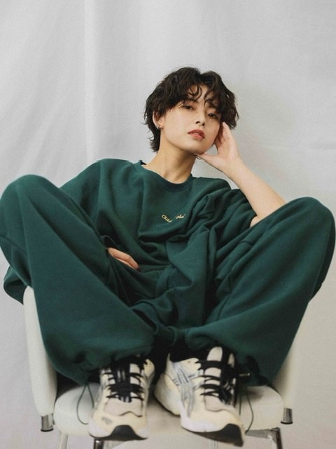 【Chikashitsu + ORIGINAL】loose logo sweat pants (3color)