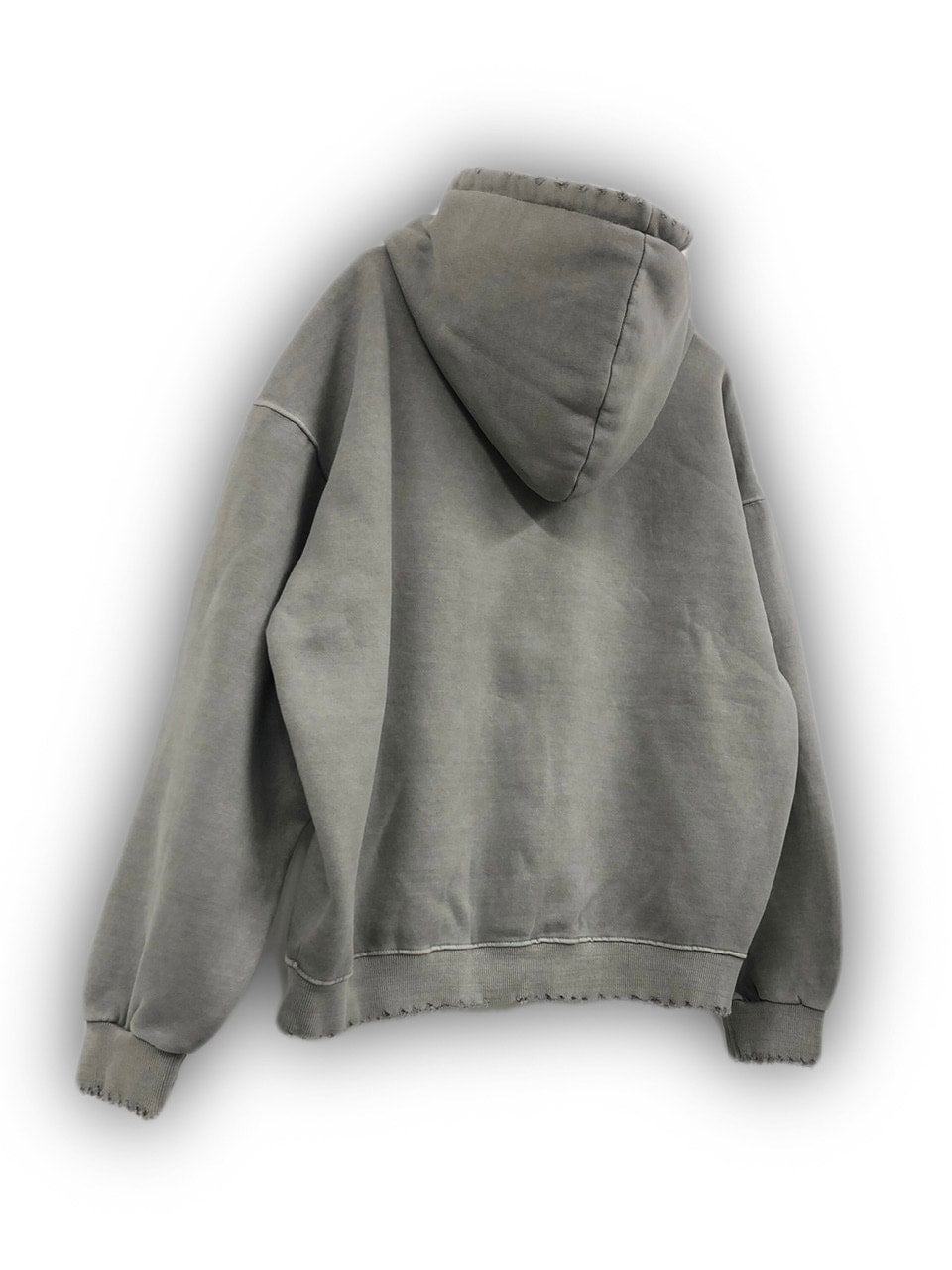 受注制【Never mind the XU】damage zip hoodie (3color)