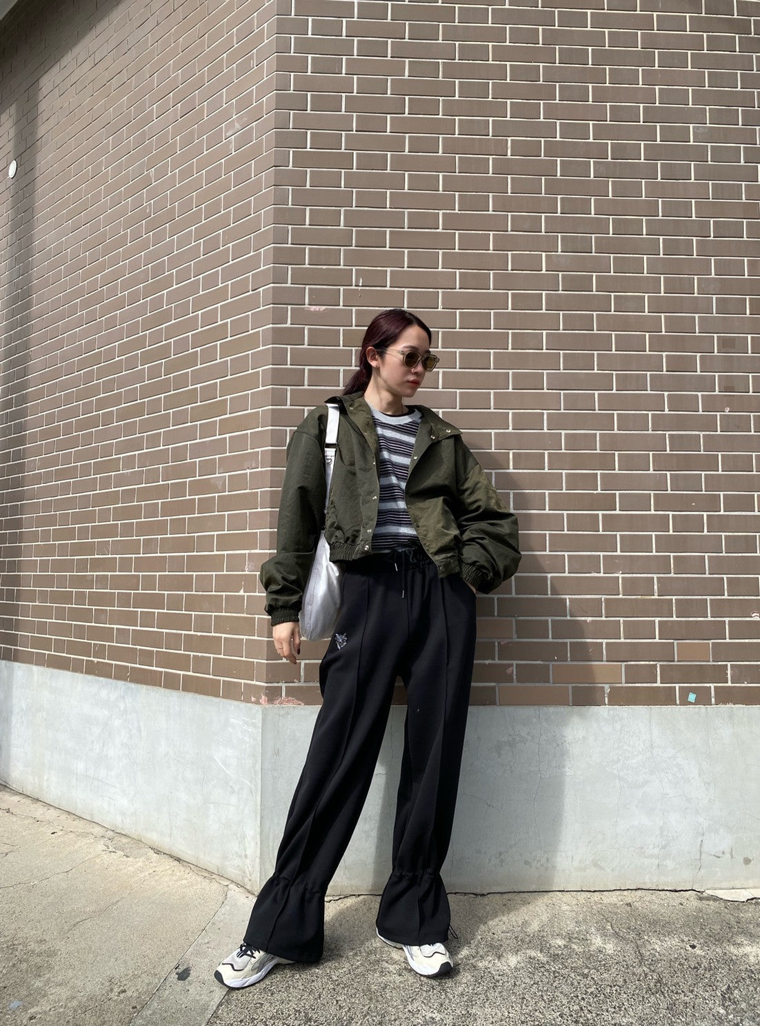 受注制【Chikashitsu +】design cropped blouson (2color)