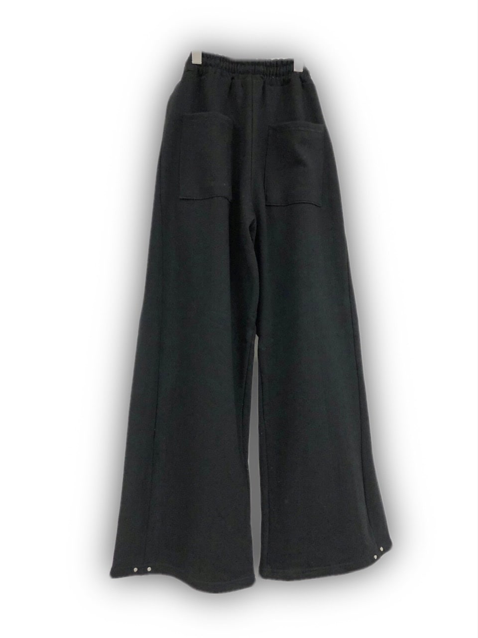 受注制【Never mind the XU】hem button sweat wide pants (2color)