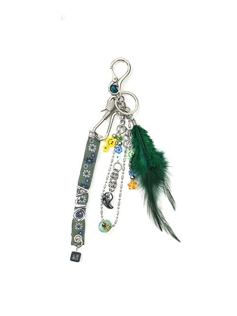 【AJOBYAJO】 Feather Key Ring (2color)