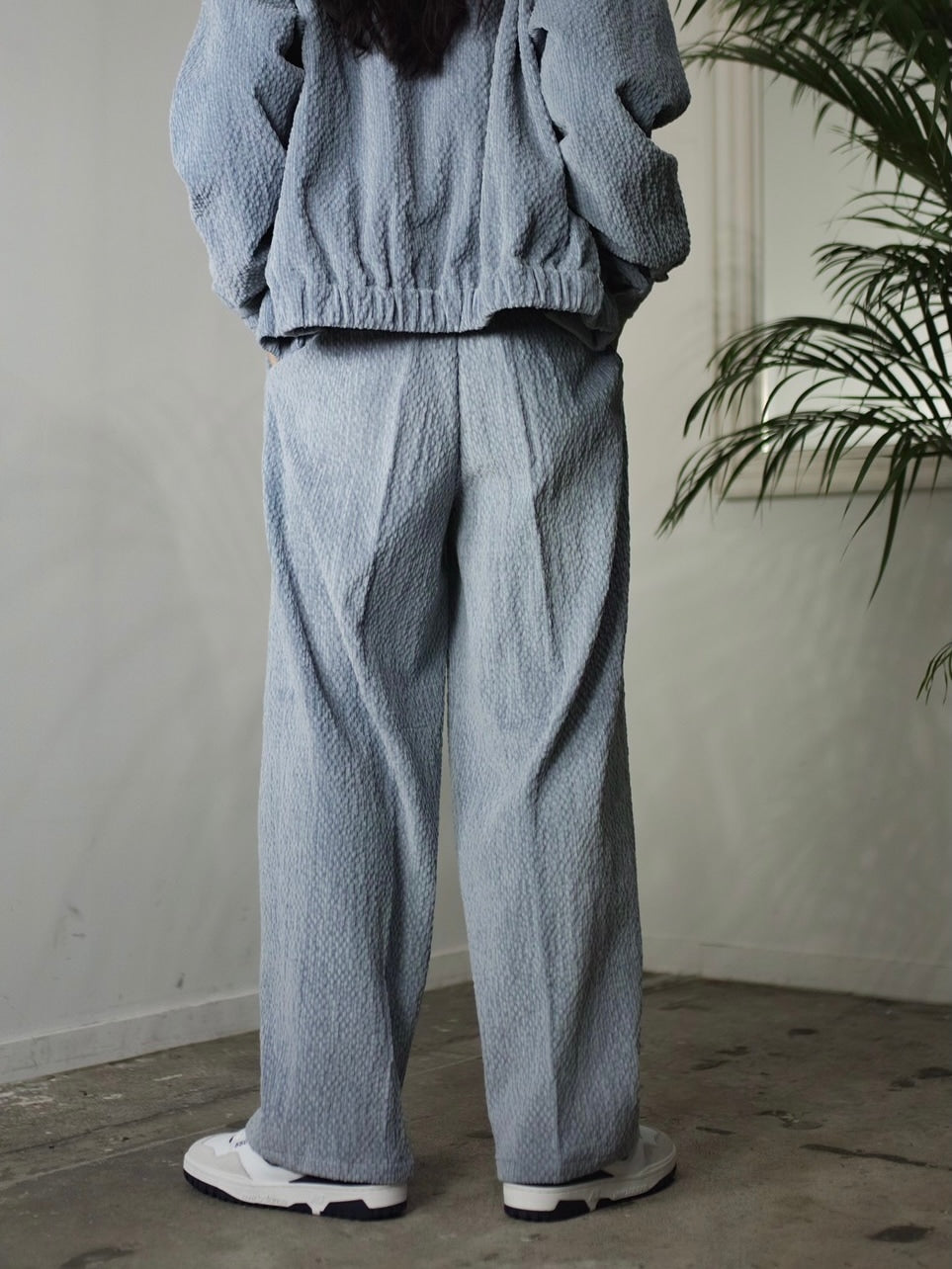 受注制【Chikashitsu +】set up high waist corduroy pants (3color)