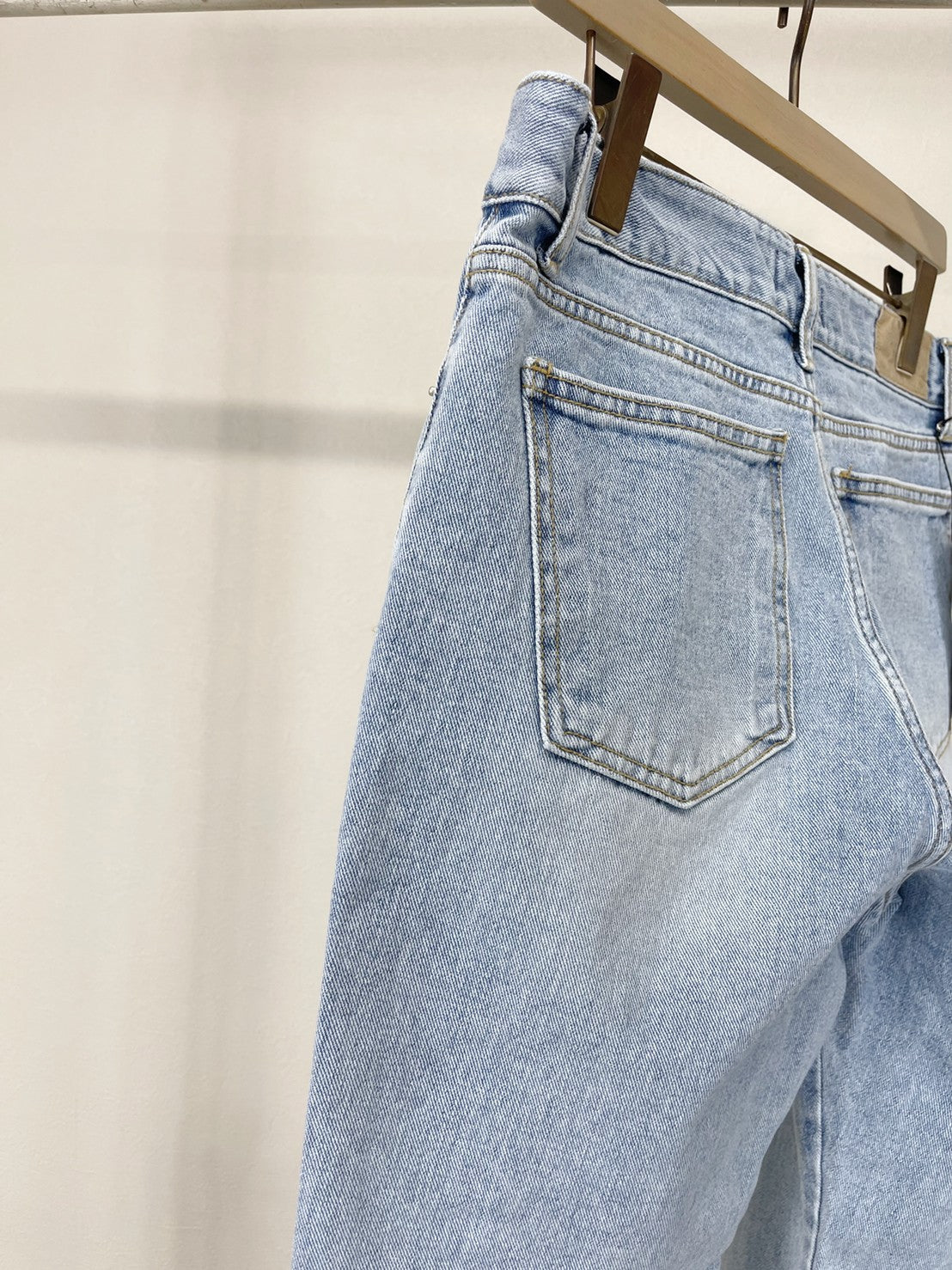 受注制【Chikashitsu +】side slit denim pants