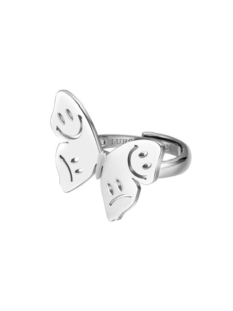 【LURS】LURS Smiley butterfly element ring