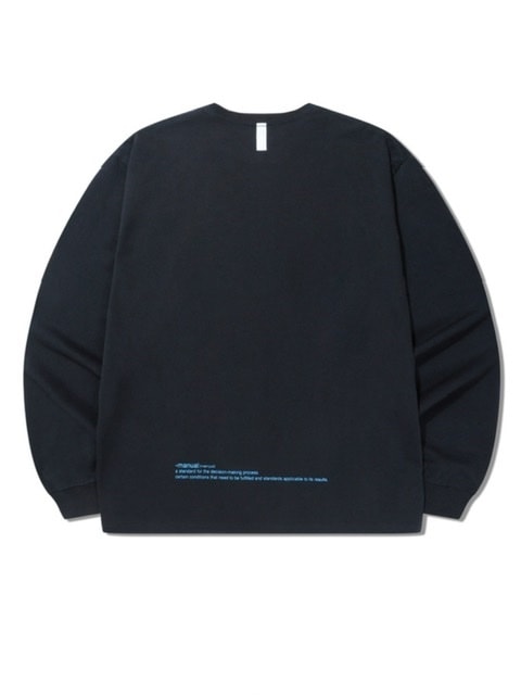 【NOMANUAL】SQR GRAPHIC LONG SLEEVE TEE