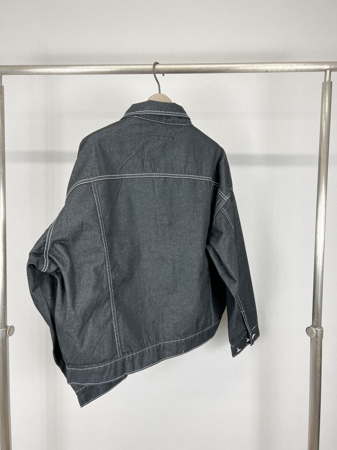 受注制【Chikashitsu +】set up stitch denim jacket