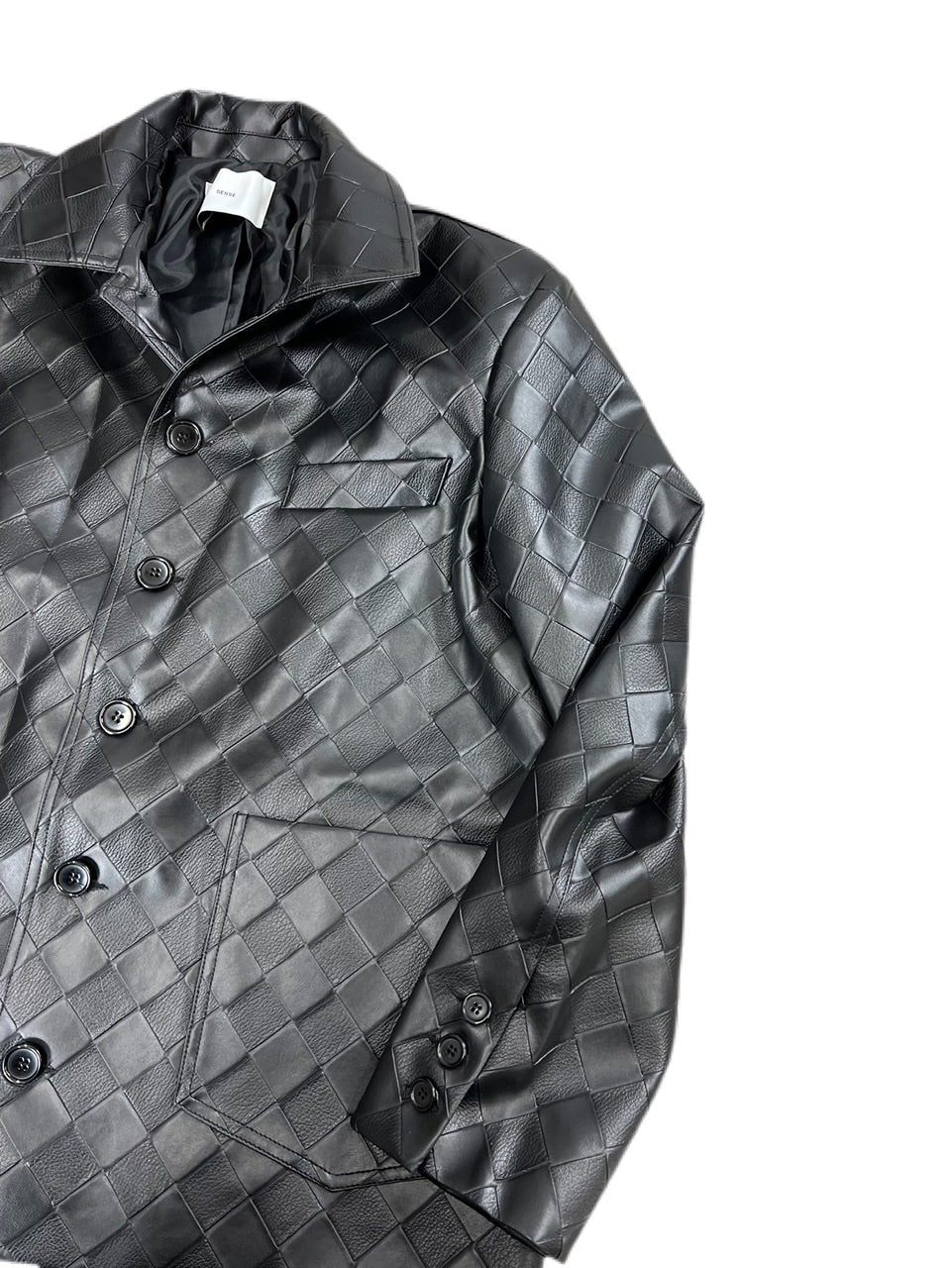 受注制【Chikashitsu +】design leather jacket 2 (2color)