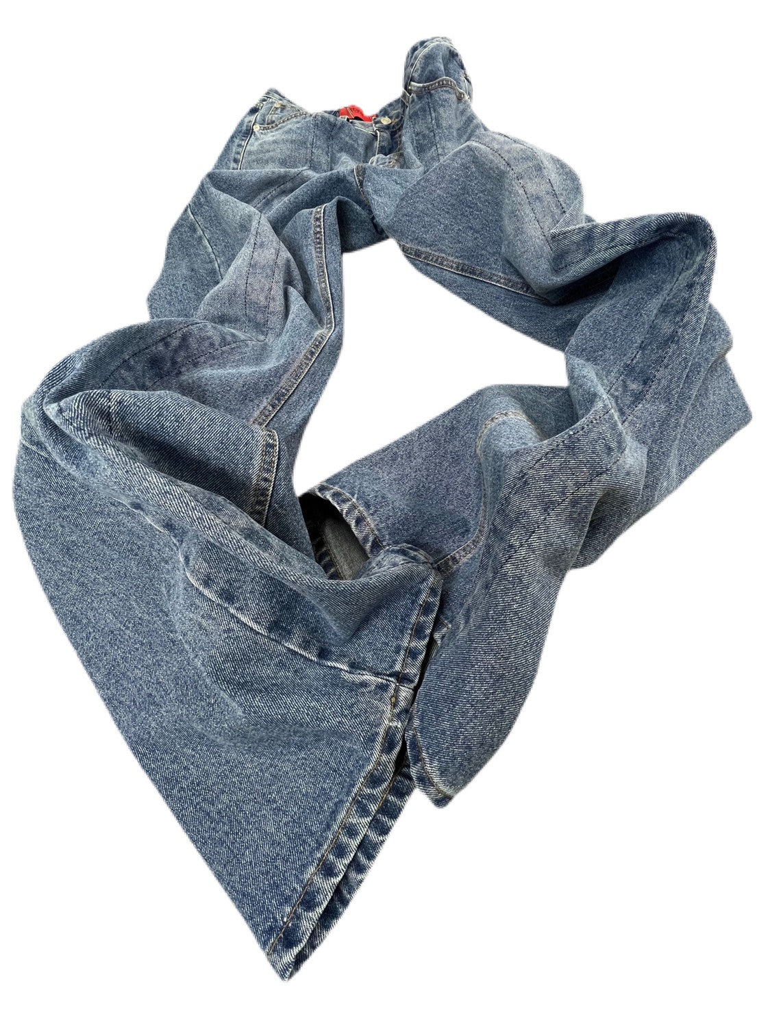 受注制【Chikashitsu +】wire design denim pants