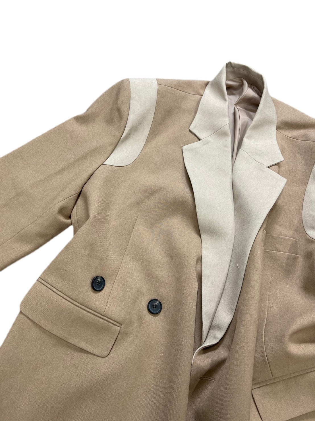 受注制【Chikashitsu +】set up varsity design jacket (2color)