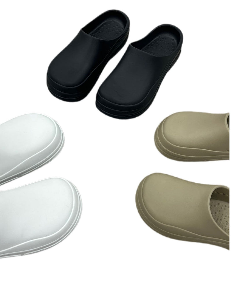受注制【Chikashitsu +】volume round sandal (3color)