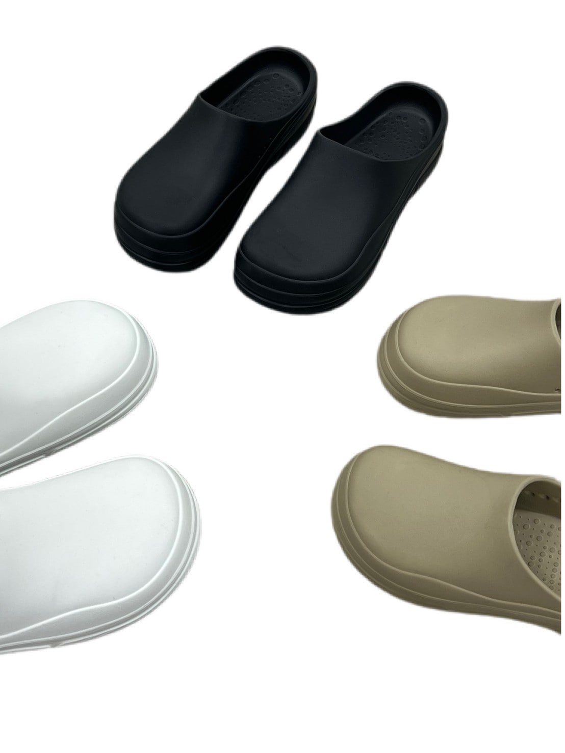 受注制【Chikashitsu +】volume round sandal (3color)