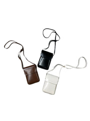 受注制【Chikashitsu +】leather pouch bag (3color)
