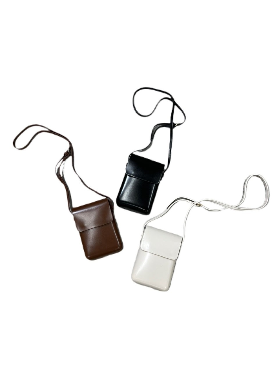 受注制【Chikashitsu +】leather pouch bag (3color)