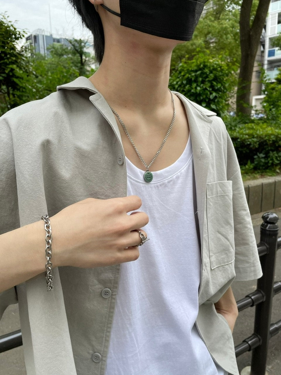 受注制【Chikashitsu +】chain bracelet 5 (2color)