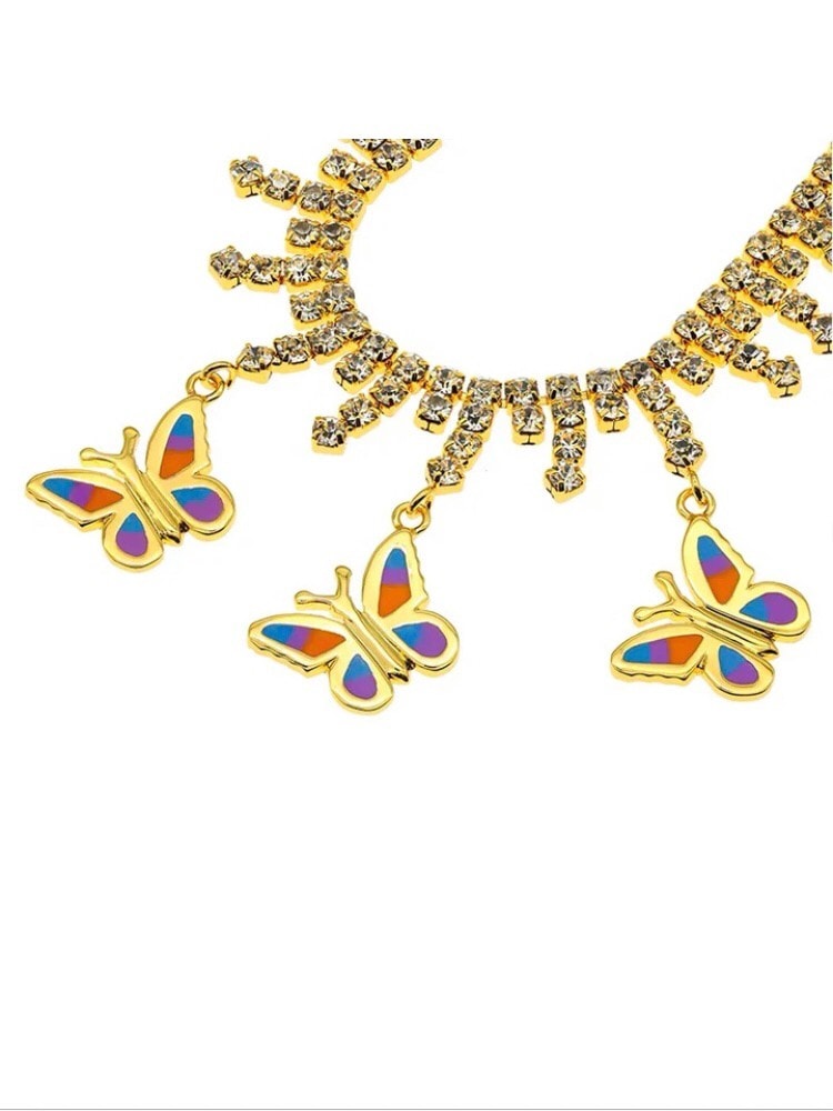 【STUGAZI】SHINee Gold butterfly Ankle bracelet