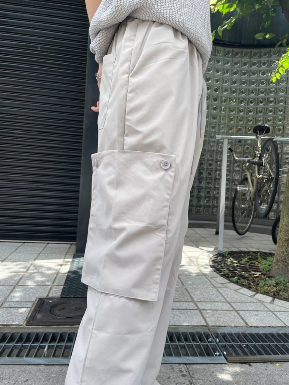 受注制【Chikashitsu +】pocket cargo pants (2color)