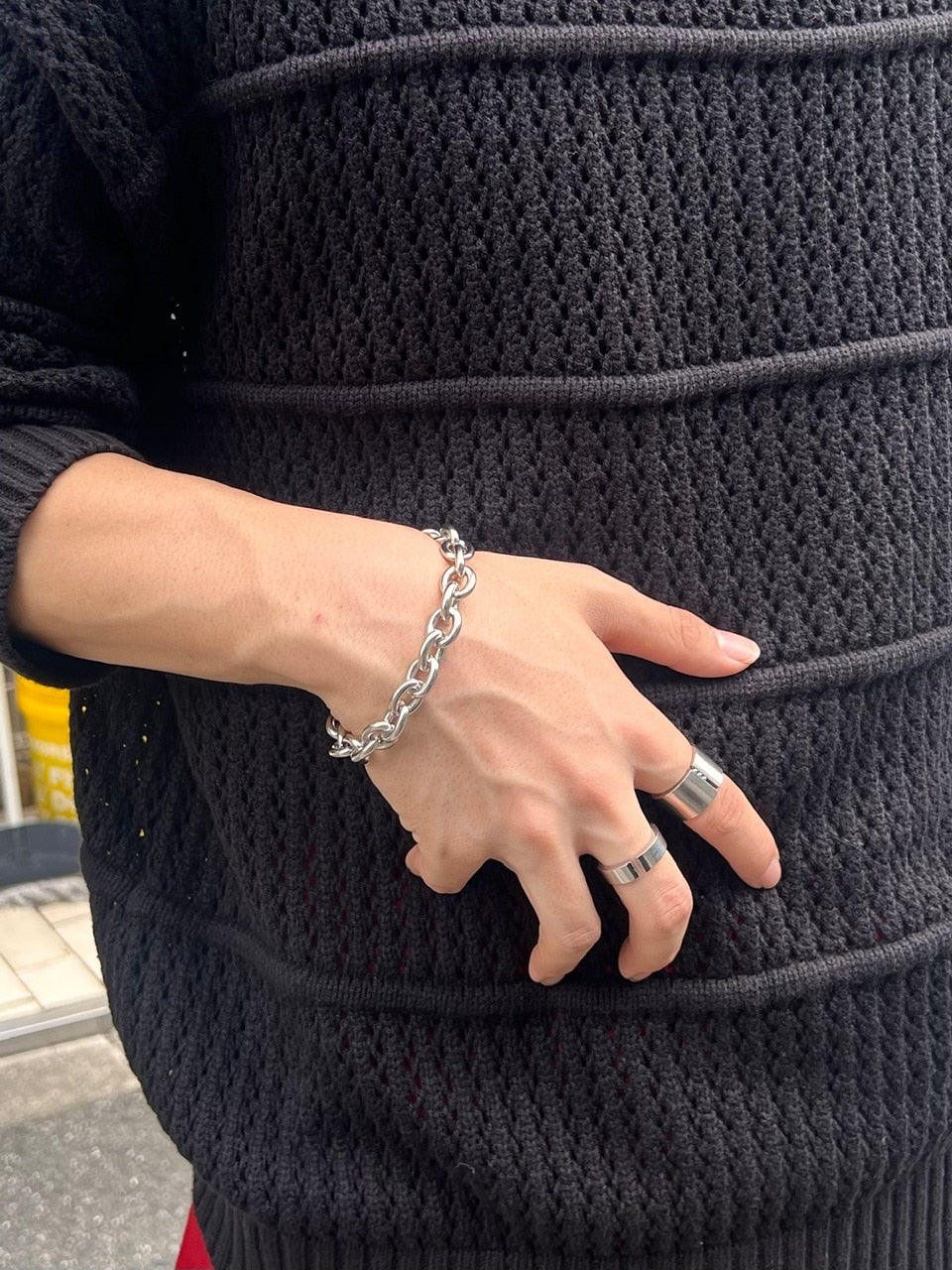 【Chikashitsu +】circle chain bracelet