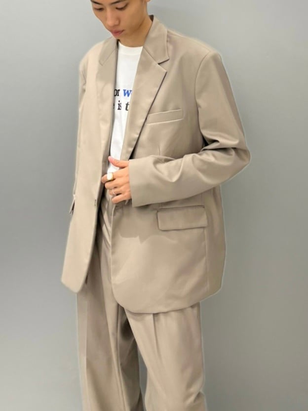 【Chikashitsu +】set up shingle jacket (4color)