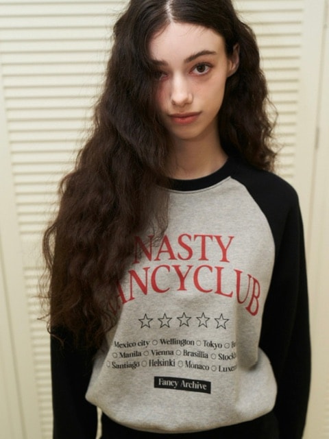 【FANCY CLUB】HELLO WORLD CROP SWEATSHIRT