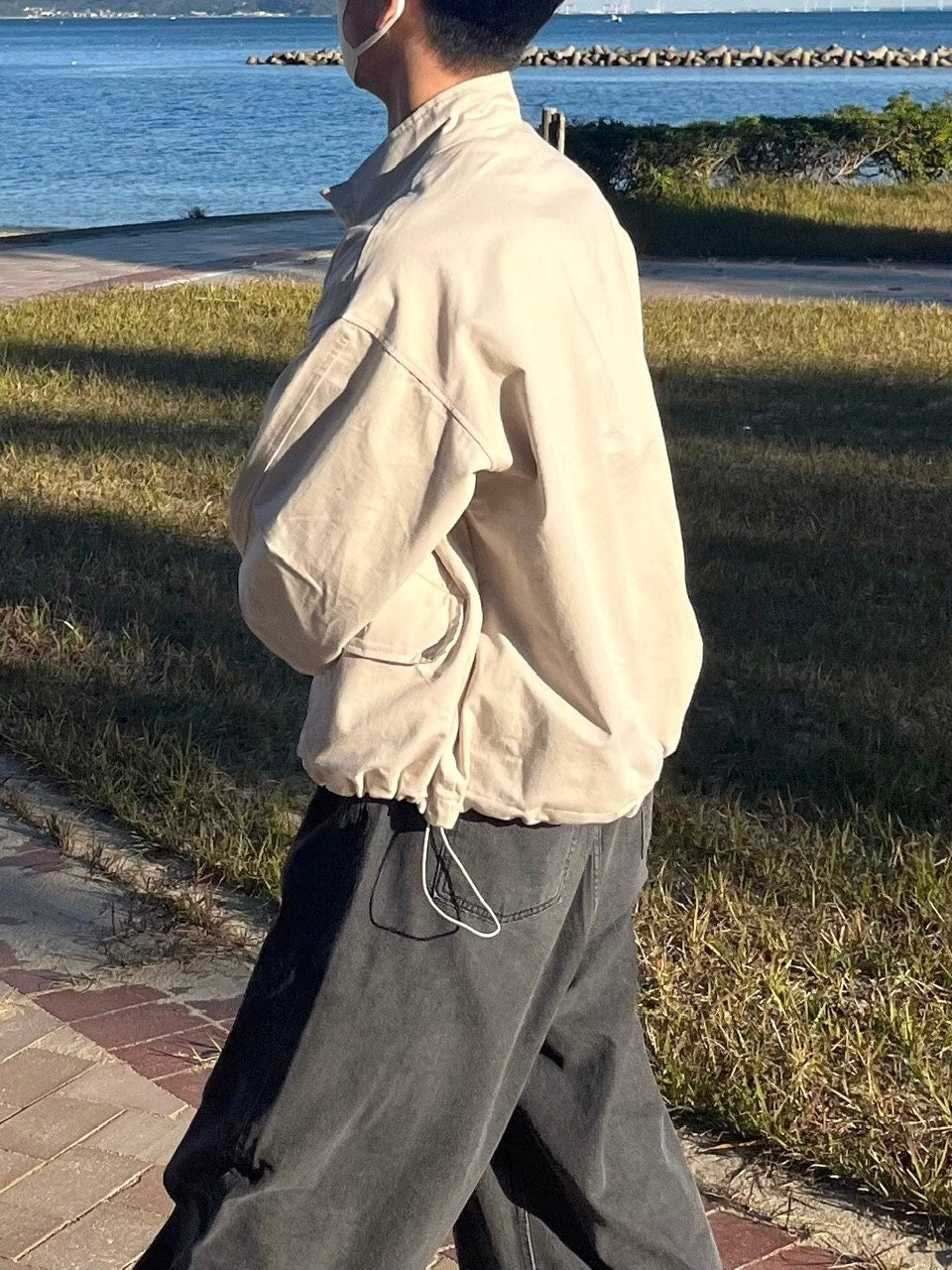 受注制【youll】cropped loose fit jacket