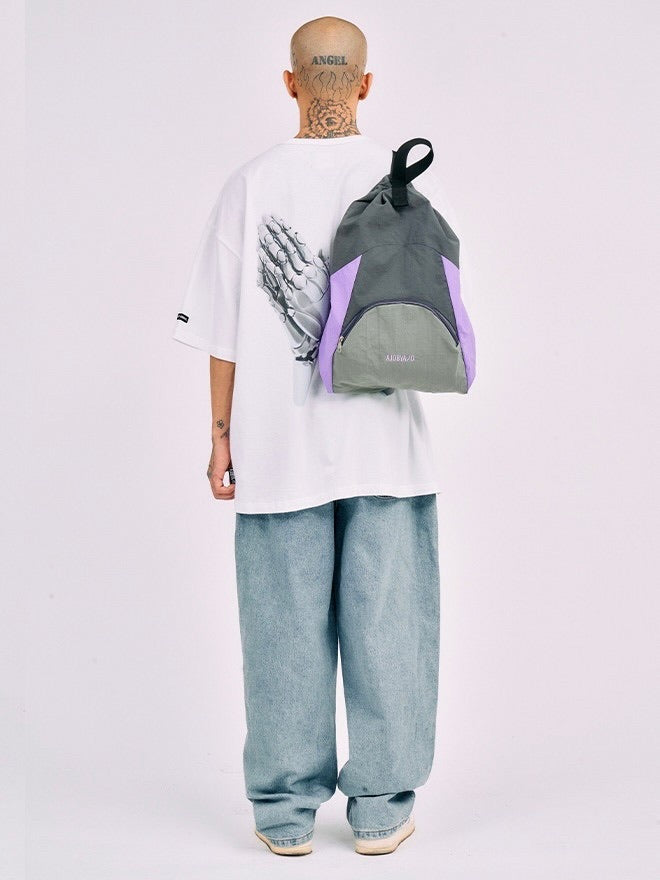 【AJOBYAJO】Multi Color Nylon Drawstring Bag