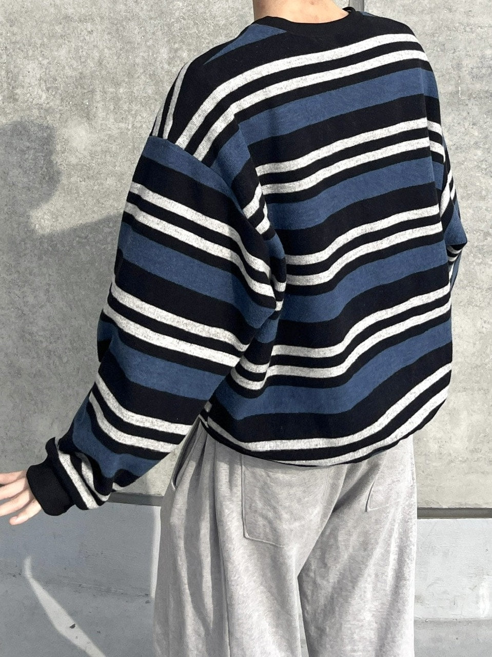 受注制【youll】border sweat shirt (2color)