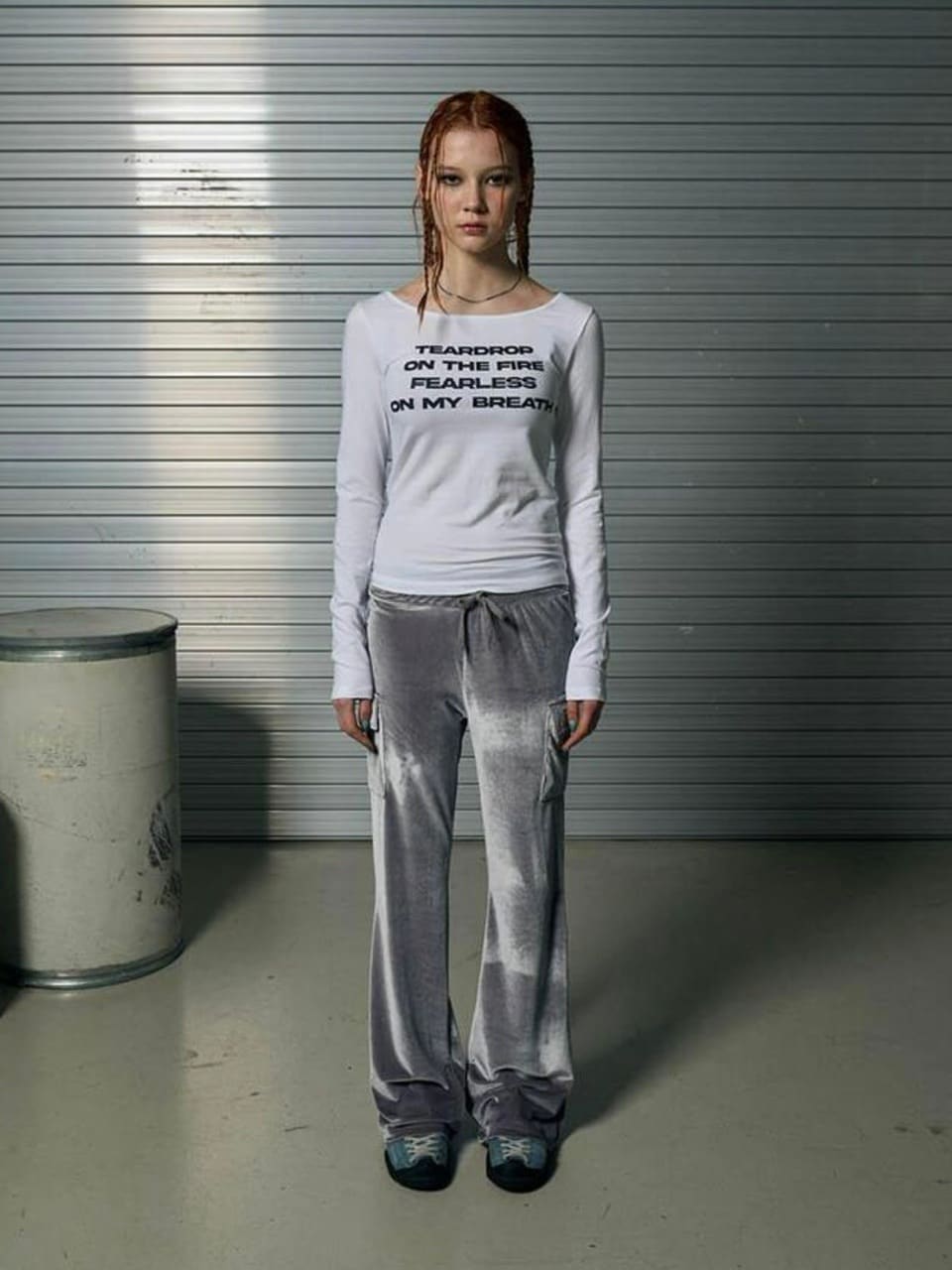 【runningHIGH】LETTERING SLIM L/S TEE / 【ランニングハイ】レタリングスリム長袖Ｔシャツ