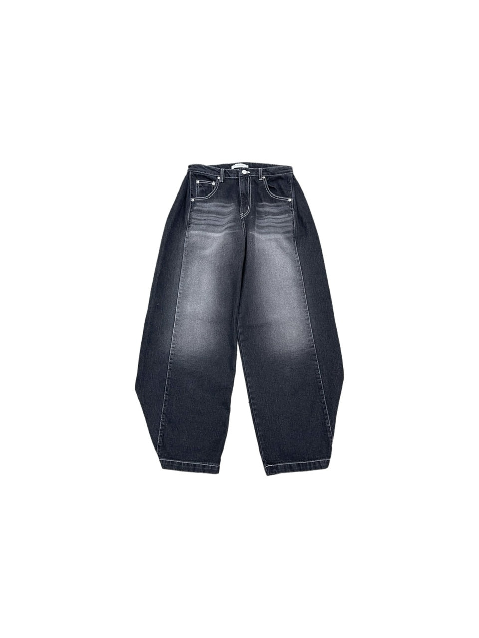 受注制【Chikashitsu +】snap button stitch denim pants / 【チカシツプラス】スナップボタンスティッチデニムパンツ