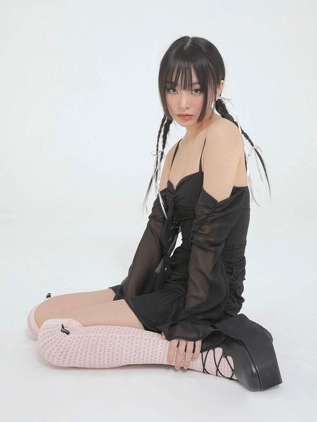 【Uglyshadow】MESH KNEE SOCKS